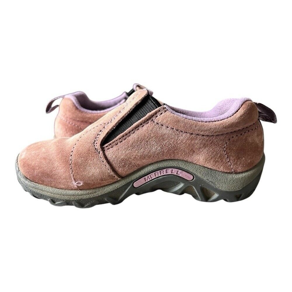 Merrell Kids Huckleberry Moc Suede Slip-On Shoes Girls size 10.5 Hiking Pink - Picture 3 of 10